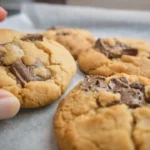 person holding brown cookies on white textile