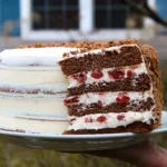 sliced cake on white ceramic plate